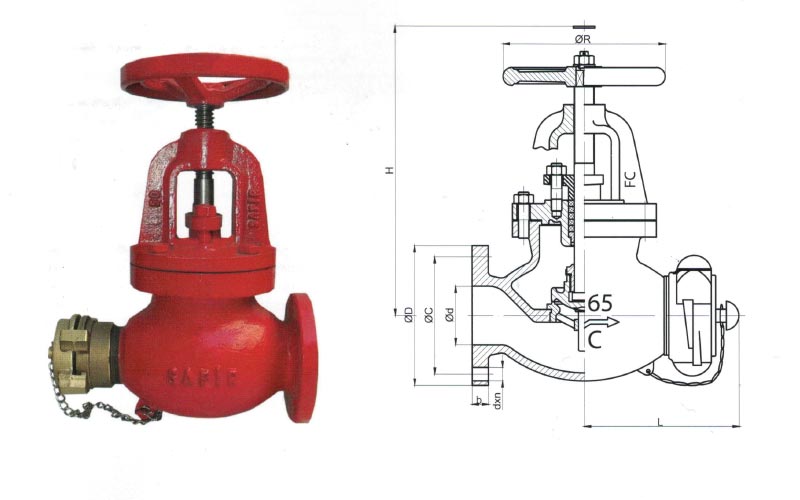 Jis Tip Yangın Vanası(Düz Tip) 